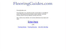 Tablet Screenshot of flooringguides.com